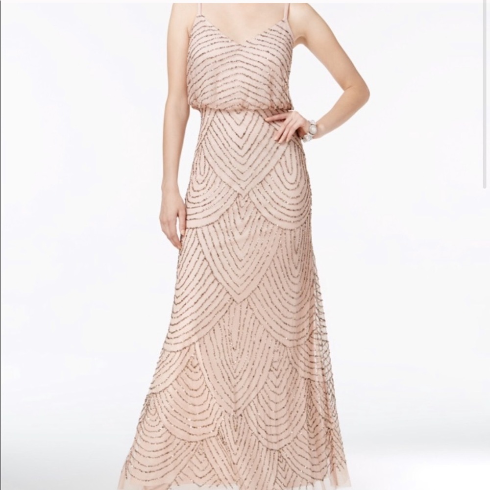 Adrianna Papell beaded gown